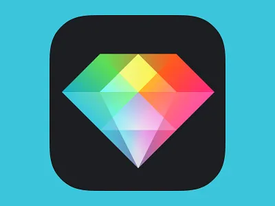Photo Editor app icon app diamond icon ios