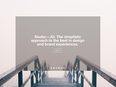 Landing Page bristol clean icon mono portfolio studio type ui ux web website wordpress