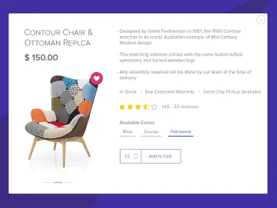 Uncluttered Product Card View card cart clean ecommerce minimal pdp product shop shopify ui web shop flat