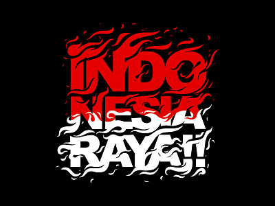 Indonesia Raya custom typo clothing custom logo tees tshirt type typo typography