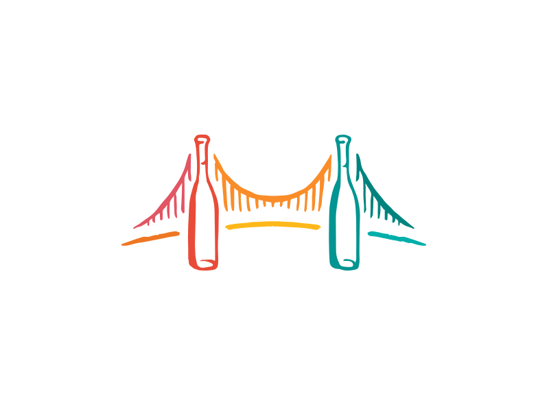 Let's Go Rumming bottles bridge logo pittsburgh