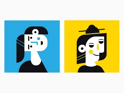 Hair Girl Pop－icon color girl hair icon small ui vector