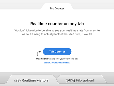 Tab Counter simple web app web design web app clean landing landing page light minimal webapp webdesign