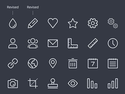 Line Icons WIP (Batch #2) 32x32 64x64 creativemarket icon icons line lines set