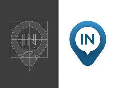 Something is coming... blue construction grid in logo white wipe