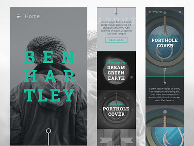 Portfolio Concept big blog concept dark mobile portfolio site theme website