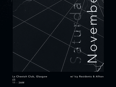 Poster club glasgow mask monochromatic poster wen