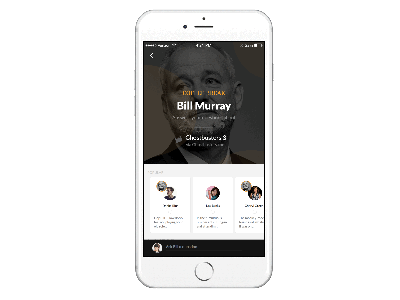 AMA / Social Feed Concept framer.js motion design ui ux