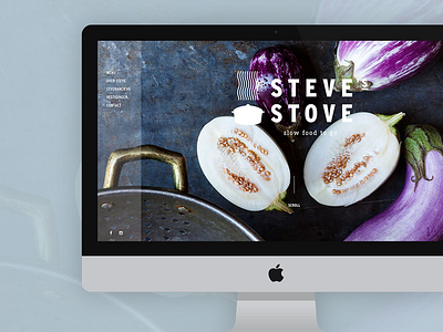 Steve's Stove branding clean design graphic photography responsive restaurant webdesign