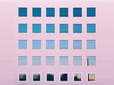 Geometric LA / Gradient Sky angles architecture art deco ca design geometric la lines los angeles mid century modern photography