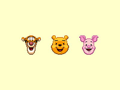 Winnie the Pooh Pixel Art disney piglet pixel tigger winnie the pooh