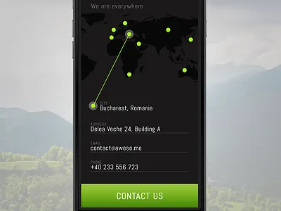 UI Element Challenge -- Day 047 Contact Card contact contact card daily challenge iphone iphone app mobile mobile app ui ui design