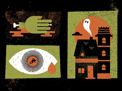 Halloween eye ghost haunted house spooky zombie