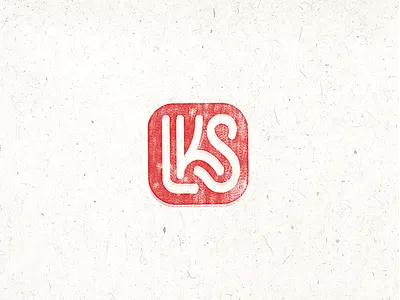 LKS branding chop identity japanese lettering logo monogram stamp type typography
