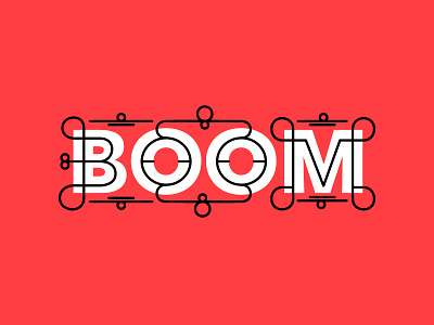 Boom! hustling lettering type typography