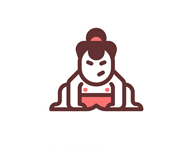 Sumo adobe icon illustrator japan sumo vector wrestler