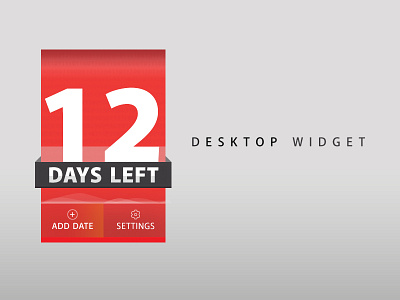 Day 001 - Countdown Widget element ui user interface