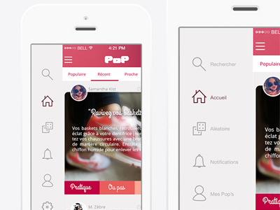 Pop - Ios Application application design ios mobile ui ux