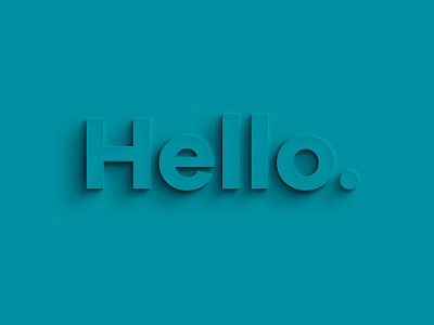 Hello. bold ciao flat hello shadow type