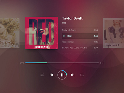 My Playlist interface music player player ui