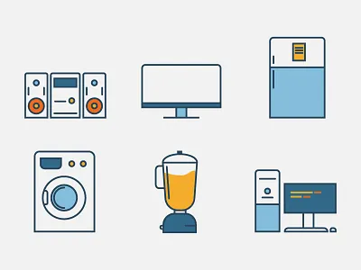 appliances appliances color flat house icon ideas illustration line minimal strokes