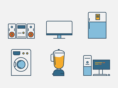 appliances appliances color flat house icon ideas illustration line minimal strokes