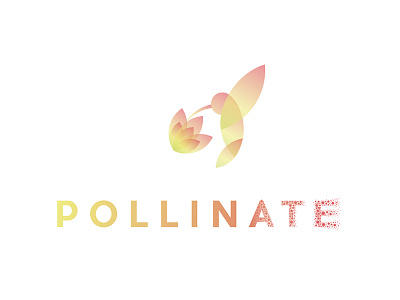 Pollinate Logo branding hummingbird identity logo pollen pollinate social media