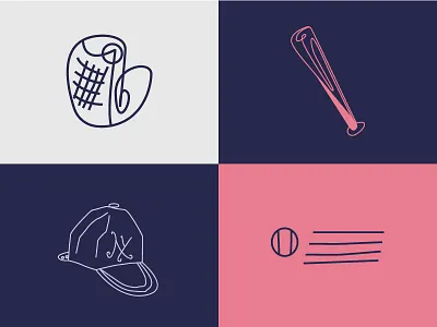 American Pastime american baseball icon illustration jeff kardos new york