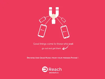 Reach - Letsreach.co app creative design poster social media