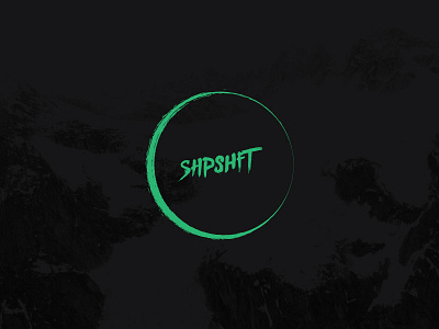 shpshft branding brushed green logo marque rough