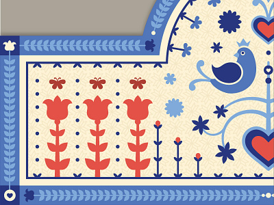 Pennsylvania Dutch Signage amish birds flowers heart hex sign pattern pennsylvania dutch