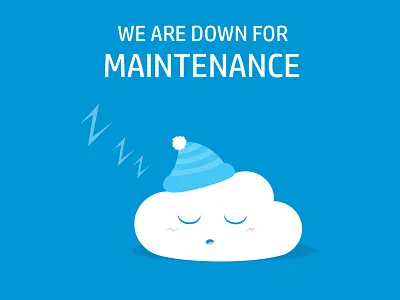 Sleepy cloud baby illustration