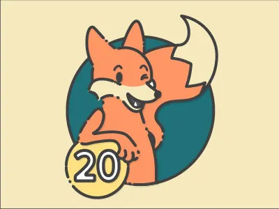 Fox animals badges design fox illustrations