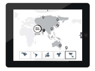 Wireframes - iPad City Guide ui ux wireframes