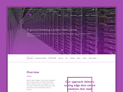 Data Centre Wip computing gradient typography ui ux web design website