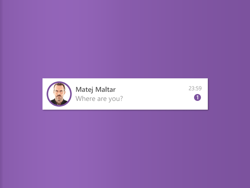 New Message new message notification universal app uwp viber windows 10
