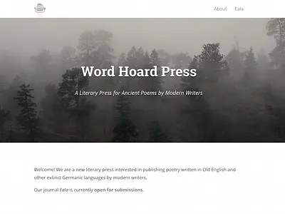 Word Hoard Press blog minimalism press