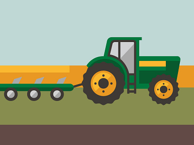 Beer Institute Tractor beer beer institute brewing design farming icon illustration john deere mark tractor