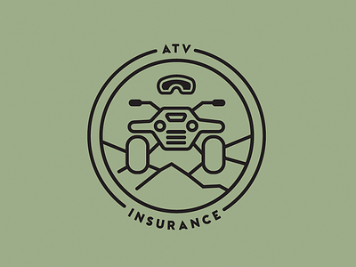 ATV Badge atv badge four wheeler goggles off roading patch