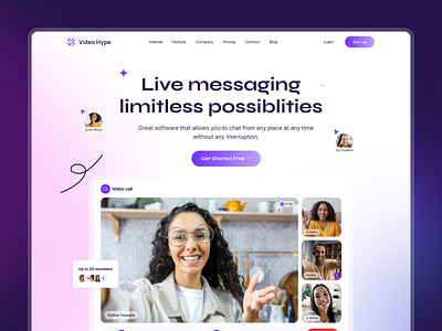 VideoHype - SaaS & Technology Webflow Template agency animation branding business company corporate mobile modern multi layout no code product responsive saas startup ui website