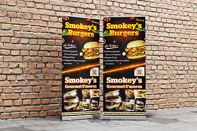 Food Standee Design ad advertising banner beautiful creative design designer eyecatching flyer graphic design illustration modern sleek standee unique