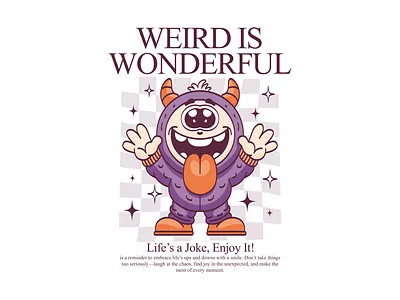 Weird Is Wonderful apparel art cartoon character design characterdesign characters cute art cute illustration design illustration monster monster character monster vintage retro retro cartoon t shirt weird weird cartoon weird is wonderful weird monster