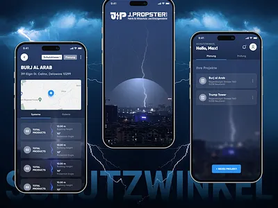 Schutzwinkel - Simplifying Lightning Protection with Augmented R designinspiration graphicdesign mobileappdesign mobiledesign mockup ui uidesign uiux ux uxdesign webdesign: