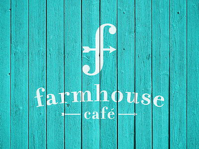 Farmhouse Café barn cafe coffee design farm farmhouse house lettermark logo logos simple weathervane