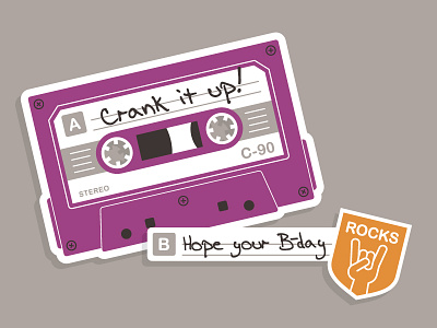 Mix Tape Card birthday cassette tape cricut curtrjensen mix tape mixtape