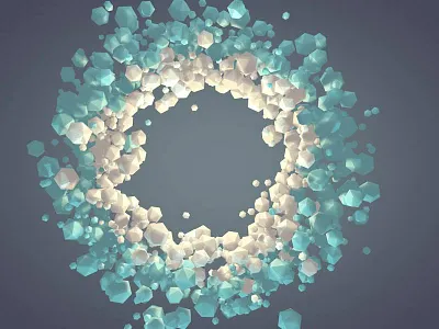Poly Abstraction Render 3d cinema 4d donut explosion model poly polygons render