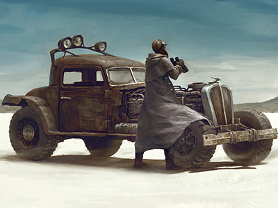 Desert car desert