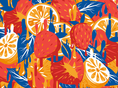 Brisk California Iced Tea Design Submission (2014) brisk design drink fruit graphic design illustration product tea vectors