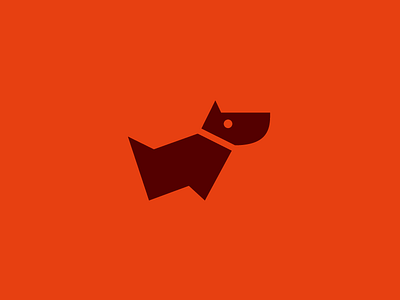 Dog animal brand dog logo mark