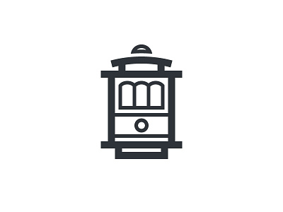 Cable Car Icon cable car icon process san francisco sfxo trolly